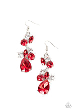 Load image into Gallery viewer, Paparazzi ~ Rhinestone Reveler ~ Red Earrings