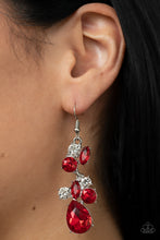 Load image into Gallery viewer, Paparazzi ~ Rhinestone Reveler ~ Red Earrings