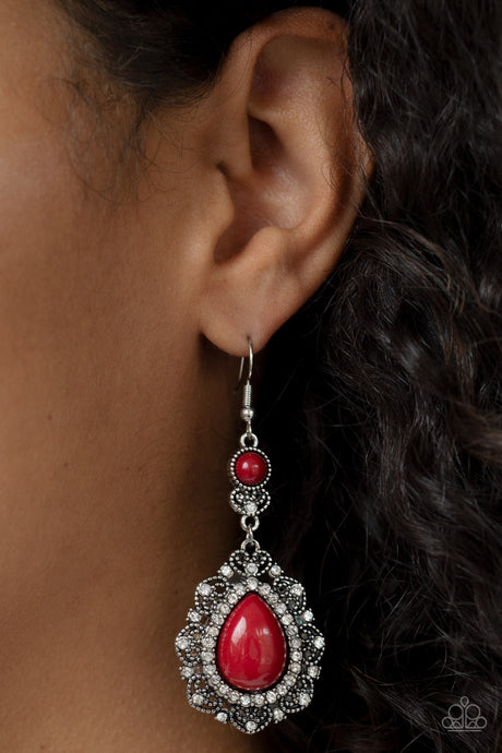 Paparazzi ~ Palace Bribe ~ Red Earrings
