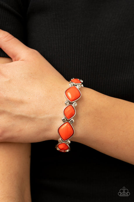 Paparazzi ~ Boldly BEAD-azzled ~ Orange Bracelet