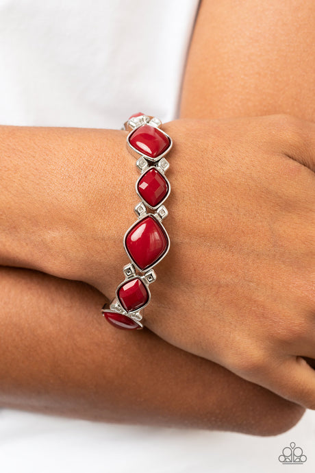 Paparazzi ~ Boldly BEAD-azzled ~ Red Bracelet