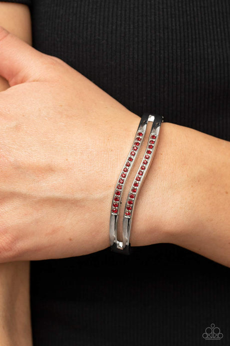 Paparazzi ~ Gen Z Glamour ~ Red Bracelet
