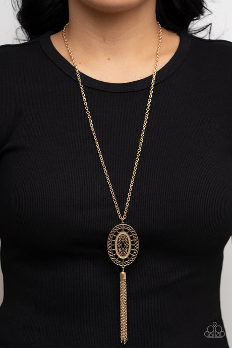 Paparazzi ~ Whimsically Wistful ~ Gold Necklace Set