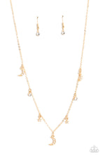 Load image into Gallery viewer, Paparazzi ~ Lunar Lagoon ~ Gold Necklace Set