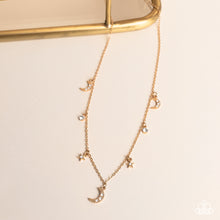 Load image into Gallery viewer, Paparazzi ~ Lunar Lagoon ~ Gold Necklace Set