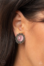 Load image into Gallery viewer, Paparazzi ~ Garden Gazebo ~ Pink Clip-On Earrings