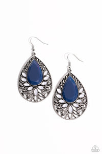Paparazzi ~ Floral Fairytale ~ Blue Earrings