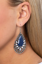 Load image into Gallery viewer, Paparazzi ~ Floral Fairytale ~ Blue Earrings