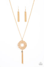 Load image into Gallery viewer, Paparazzi ~ Tai Chi Tassel ~ Gold Necklace Set