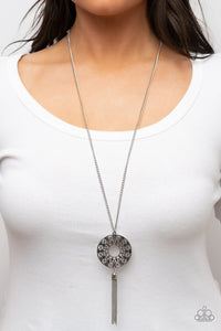 Paparazzi ~ Tai Chi Tassel ~ Silver Necklace Set