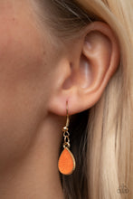 Load image into Gallery viewer, Paparazzi ~ Golden Glimmer ~ Orange Necklace Set