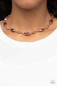 Paparazzi ~ Prismatic Reinforcements ~ Copper Necklace Set
