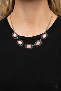 Paparazzi ~ Sunshiny Shimmer ~ Pink Necklace Set