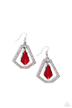 Load image into Gallery viewer, Paparazzi ~ Poshly Photogenic ~ Red Earrings