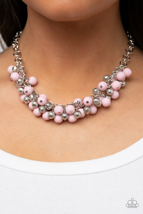 Paparazzi ~ Party Procession ~ Pink Necklace Set