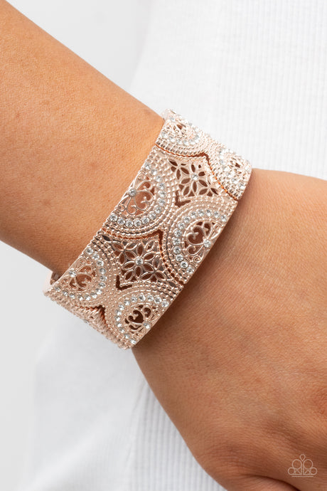 Paparazzi ~ Wheeling and Dealing ~ Rose Gold Bracelet