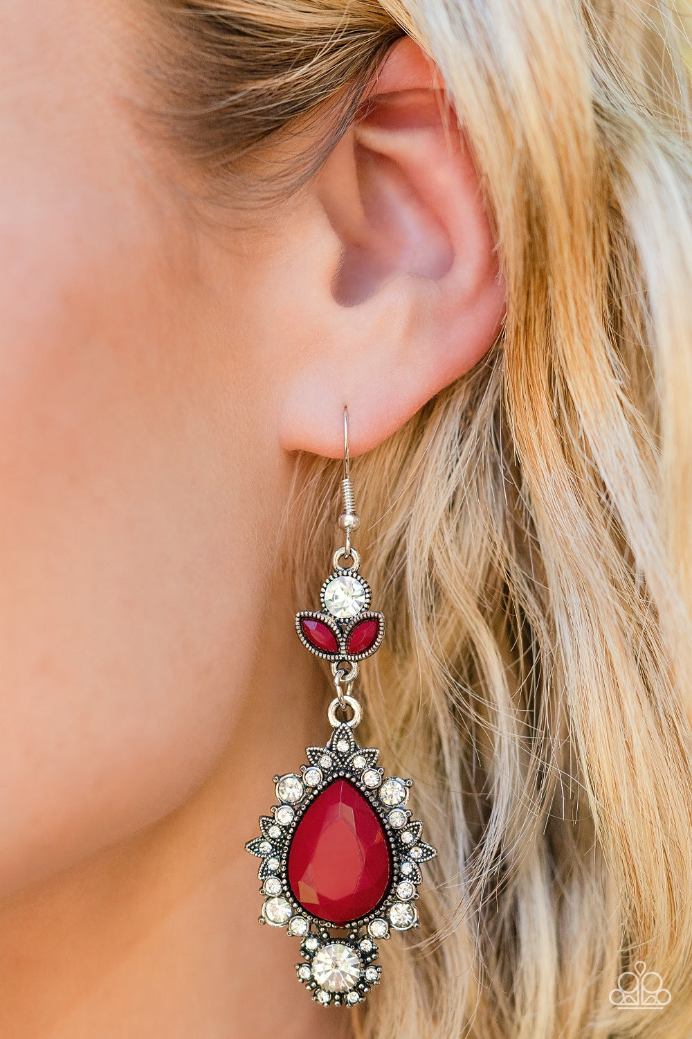 Paparazzi ~ SELFIE-Esteem ~ Red Earrings