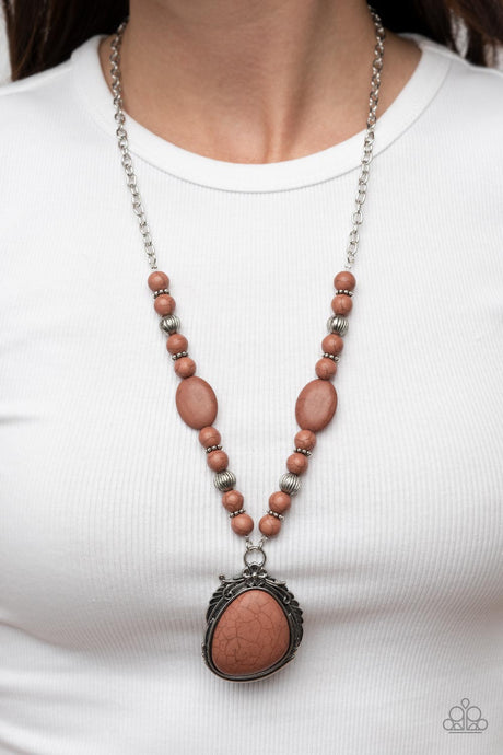 Paparazzi ~ Southwest Paradise ~ Brown Necklace Set