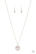 Load image into Gallery viewer, Paparazzi ~ Taken with Twinkle ~ Pink Heart Pendant Necklace Set