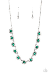 Paparazzi ~ Modest Masterpiece ~ Green Necklace and Bracelet Set