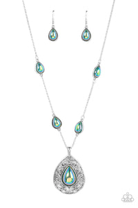 Paparazzi ~ Magical Masquerade ~ Green Necklace Set