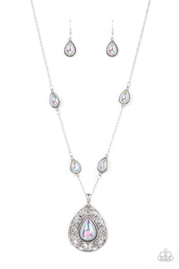 Paparazzi - Magical Masquerade - Silver Necklace Set