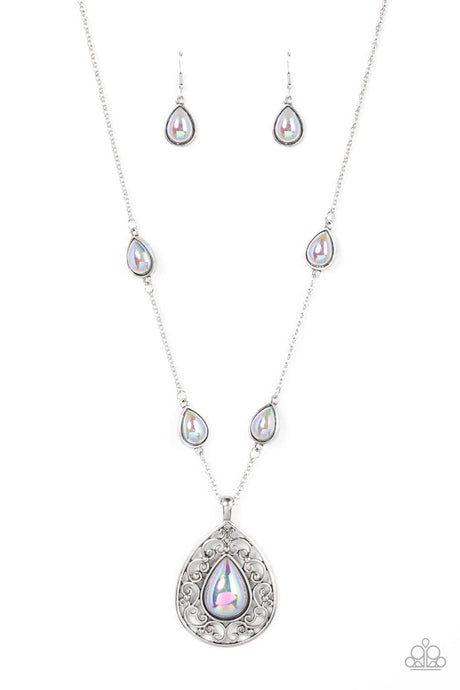 Paparazzi - Magical Masquerade - Silver Necklace Set