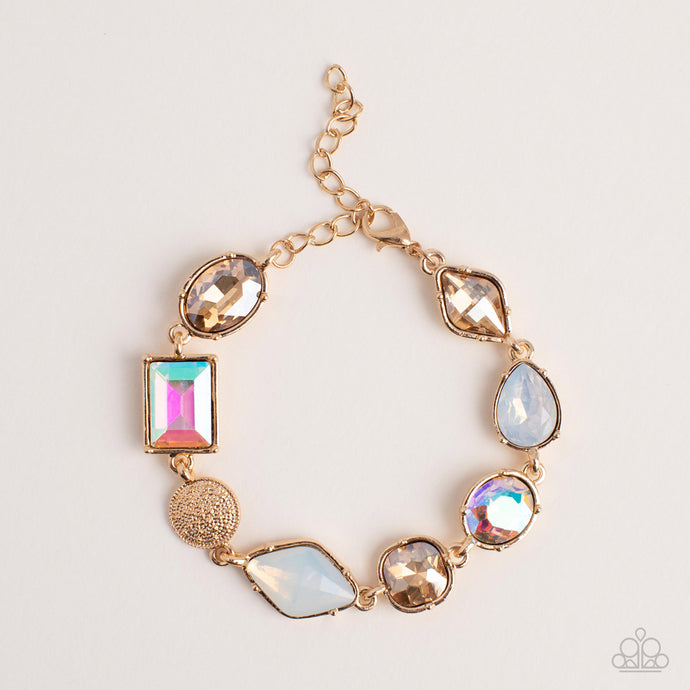 Paparazzi ~ Jewelry Box Bauble ~ Gold Bracelet