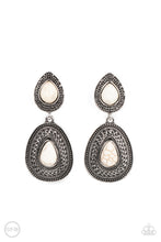 Load image into Gallery viewer, Paparazzi ~ Country Soul ~ White Clip-On Earrings - Klassy Jewelz Boutique