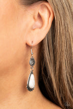 Load image into Gallery viewer, Paparazzi ~ Montana Mountains ~ White Earrings