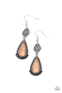 Paparazzi ~ Montana Mountains ~ Brown Earrings