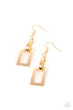 Load image into Gallery viewer, Paparazzi ~ Blazing Buckles ~ Gold Earrings