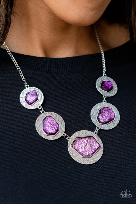 Paparazzi ~ Raw Charisma ~ Purple Necklace Set