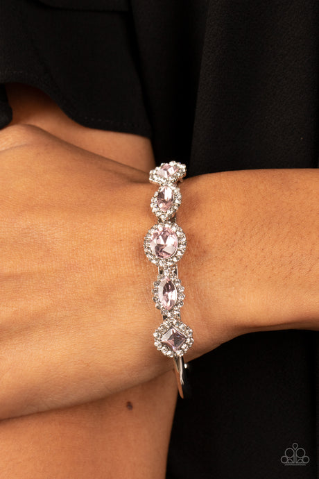 Pink ~ Simmer on GLOW ~ Pink Cuff Bracelet