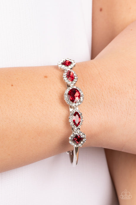 Paparazzi ~ Simmer on GLOW ~ Red Cuff Bracelet