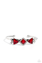 Load image into Gallery viewer, Paparazzi ~ Strategic Sparkle ~ Red Bangle Bracelet