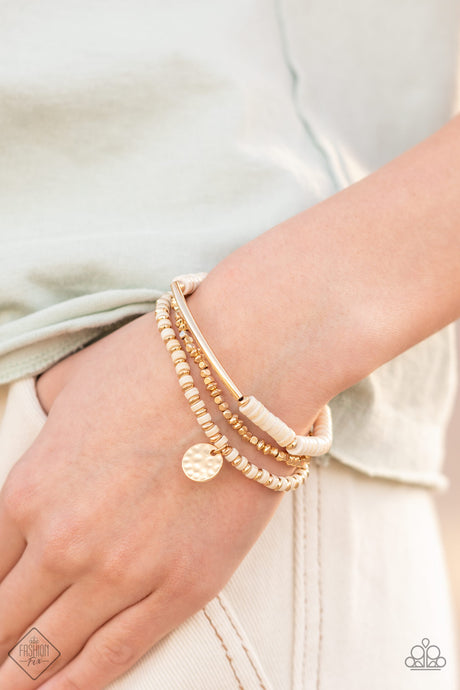 Paparazzi ~ Terraform Trendsetter ~ Gold Bracelets (Fashion Fix Exclusive)