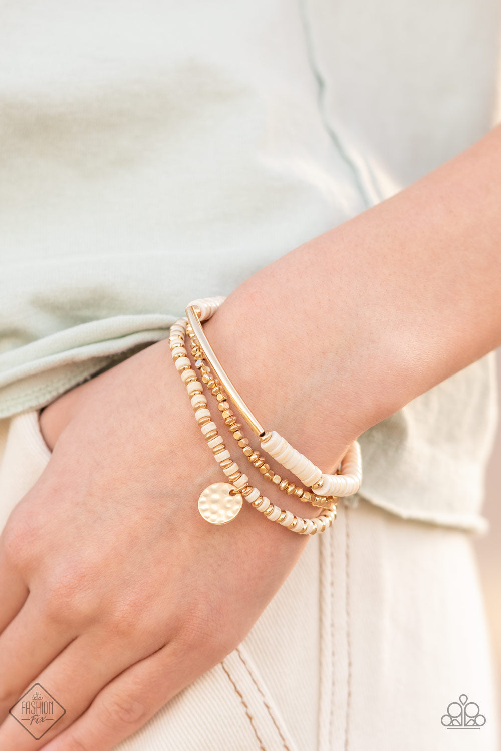 Paparazzi ~ Terraform Trendsetter ~ Gold Bracelets (Fashion Fix Exclusive)