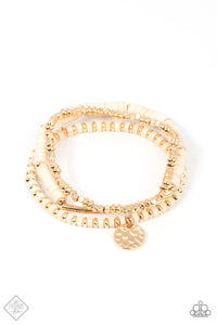 Paparazzi ~ Terraform Trendsetter ~ Gold Bracelets (Fashion Fix Exclusive)