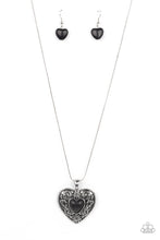 Load image into Gallery viewer, Paparazzi ~ Wholeheartedly Whimsical ~ Black Necklace Set