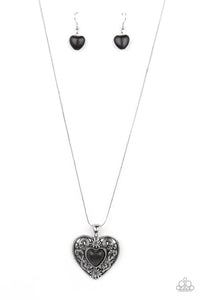 Paparazzi ~ Wholeheartedly Whimsical ~ Black Necklace Set