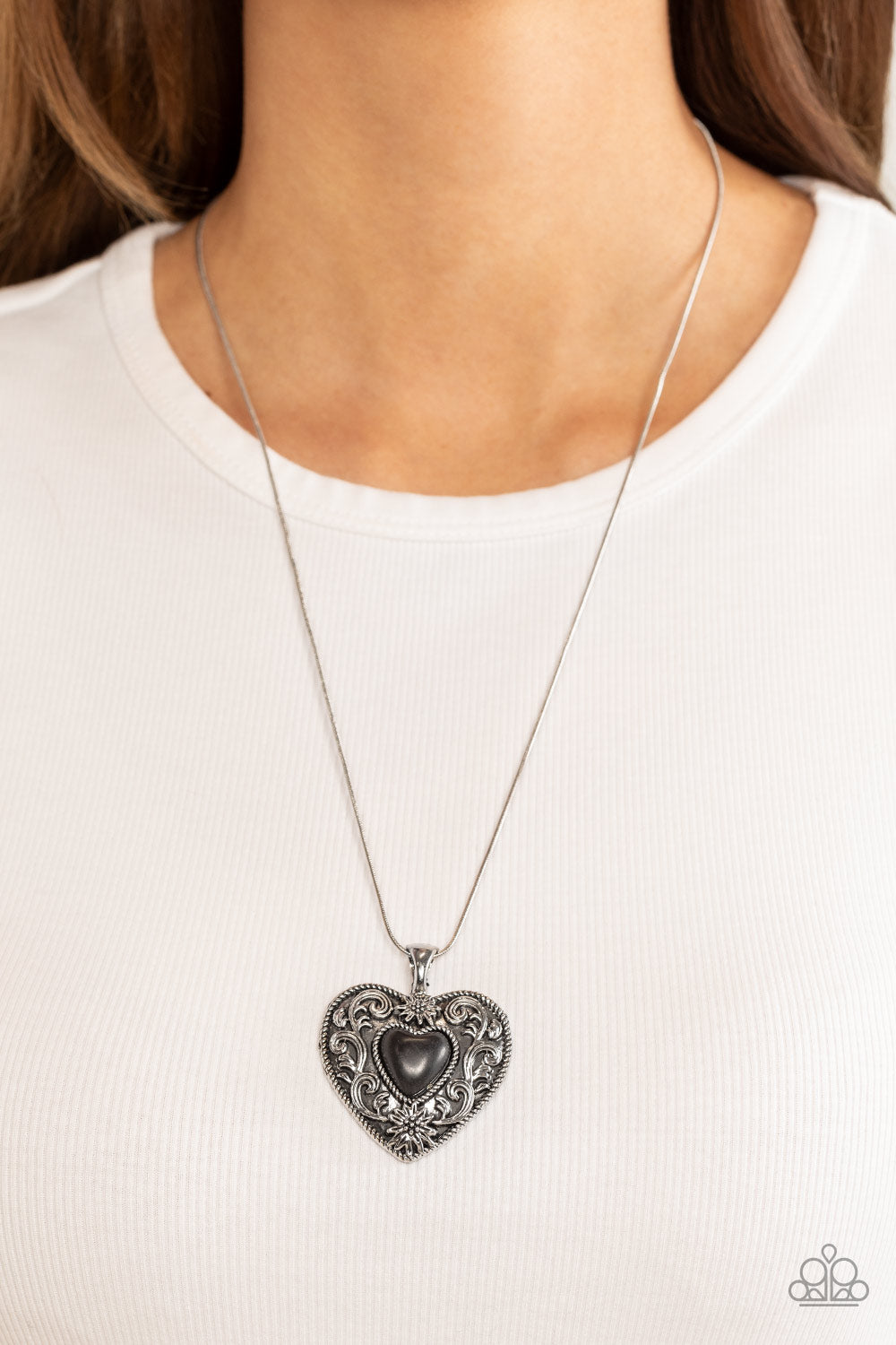 Paparazzi ~ Wholeheartedly Whimsical ~ Black Necklace Set