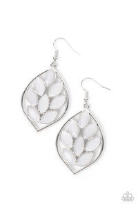 Paparazzi ~ Glacial Glades ~ White Earrings