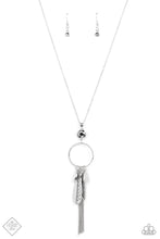 Load image into Gallery viewer, Paparazzi ~ Tastefully Tasseled ~ Silver Necklace Set (Fashion Fix Exclusive)