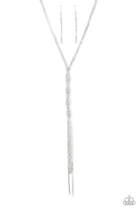Paparazzi - Impressively Icy - White Necklace Set (Life of the Party Exclusive)