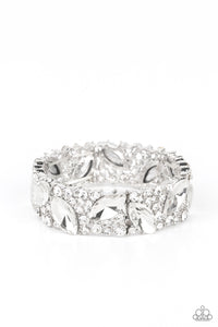Paparazzi ~ Full Body Chills ~ White Bracelet (Life of the Party Exclusive)