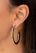 Load image into Gallery viewer, Paparazzi ~ Learning Curve ~ Silver Hoop Earrings (Fashion Fix Exclusive)