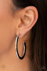 Paparazzi ~ Learning Curve ~ Silver Hoop Earrings (Fashion Fix Exclusive)