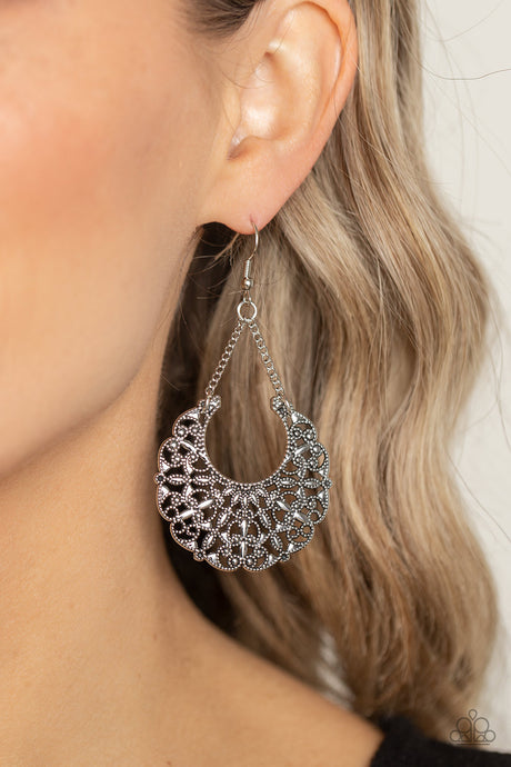 Paparazzi ~ Country Cornucopia ~ Silver Earrings