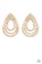 Load image into Gallery viewer, Paparazzi ~ Take a POWER Stance ~ Gold Earrings